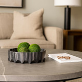 EV22730#14" Hazley Carved Marble Tray