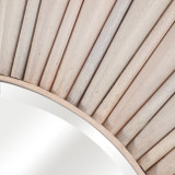 EV22732#60" Colmar Fluted Wood Mirror, White Wash