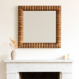 EV22734#40" Toulon Wood Wall Mirror, Natural