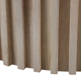 EV22735-02#30" Grenoble Wood And Travertine Coffee Table, Whi