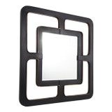 EV22736#40" Clermont Wood Wall Mirror, White Wash