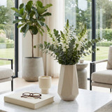 EV22745-02#11" Holdron Large Angular Vase, White