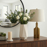 EV22745-02#11" Holdron Large Angular Vase, White