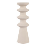 EV22747-02#13" Knoxley Large Ceramic Candleholder, White
