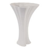 EV22749-02#10" Spire Medium 3d Printed Vase, White