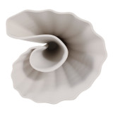 EV22749-02#10" Spire Medium 3d Printed Vase, White