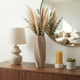 EV22750-02#19" Ronoak Large 3d Printed Vase, Gray