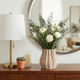 EV22751-01#9" Maisley Small 3d Printed Vase, Cream