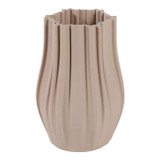 EV22751-02#11" Maisley Large 3d Printed Vase, Cream