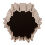 EV22751-02#11" Maisley Large 3d Printed Vase, Cream