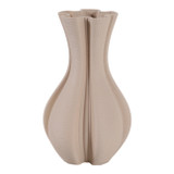 EV22752-01#12" Pinna Small 3d Printed Vase, Cream