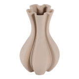 EV22752-01#12" Pinna Small 3d Printed Vase, Cream