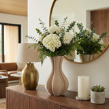 EV22752-02#16" Pinna Large 3d Printed Vase,cream