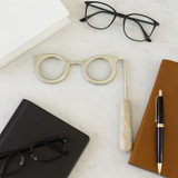 EV22757-03#9" Shimon Magnifying Glasses W/beige Marble Handle