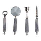 EV22759-03#13" Eshel Grey Marble Desk Tool Set W/gift Box