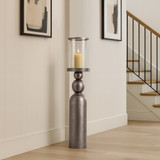 EV22760-03#41" Glenpool Large Silver Candle Holder