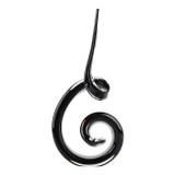 EV22769#16" Kanah Black Glass Sculpture