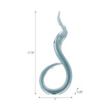 EV22770#18" Kanah Teal Glass Sculpture