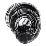 EV22773-01#19" Shamir Black Glass Ribbon Sculpture