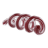 EV22773-02#19" Shamir Red Glass Ribbon Sculpture