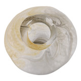 EV22774-01#10" Tirzah Small Cream Glass Vase