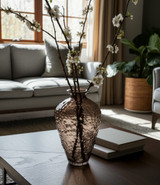 EV22775-02#15" Tirzah Large Brown Glass Vase