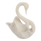 EV22797#14" Harvey Quartz Resin Swan Statuary