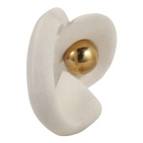 EV22819-02#13" Farrell Qtz Resin Statuary With Gold Sphere