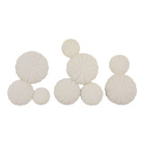 EV22820#S/3 13" Venango Quartz Resin Sea Urchin Wall D?cor