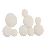 EV22820#S/3 13" Venango Quartz Resin Sea Urchin Wall D?cor