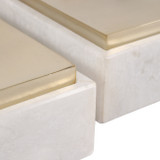 EV22962-02#S/2 8/10" Ascend Alabaster And Metal Boxes, Gold/w