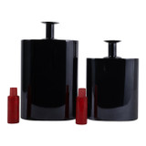 EV22981-02#S/2 12/14" Castalia Black Metal Bottles