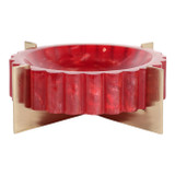 EV22982-01#8" Cecil Red Mica Resin Jewelry Bowl