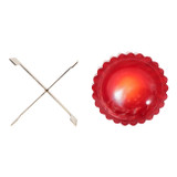 EV22982-01#8" Cecil Red Mica Resin Jewelry Bowl