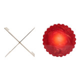 EV22982-01#8" Cecil Red Mica Resin Jewelry Bowl