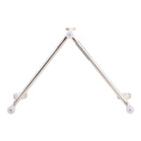 EV22983-02#13" Cheviot Metal And Acrylic Large Silver Easel