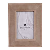 EV23006-01#4x6 Gilboa Tan Suede Photo Frame