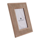 EV23006-01#4x6 Gilboa Tan Suede Photo Frame