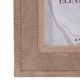 EV23006-01#4x6 Gilboa Tan Suede Photo Frame