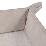EV23007#14" Girad Cream Suede And Hair On Hide Tray