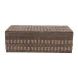 EV23008-02#16" Glenford Jute And Tan Suede Leather Box
