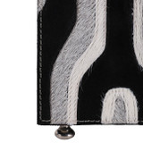 EV23008-03#16" Glenmont Blk/grey Suede And Hide Leather Box