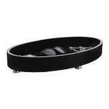 EV23011-01#17" Gratiot Black Suede Tray