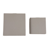 EV23013#S/2 7/9" Hamden Taupe Leather Boxes
