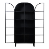 EV23082#86" Norina Tall Glass Door Cabinets, Black