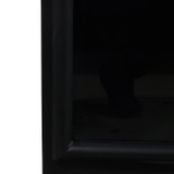 EV23082#86" Norina Tall Glass Door Cabinets, Black