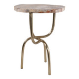 EV23138#20" Cory Petrified Wood Accent Table