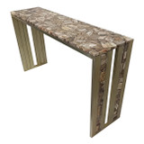 EV23143#54" Bremen Petridied Wood Console Table