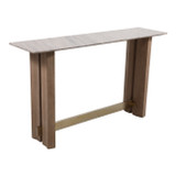 EV23385#54" Rummil Wood And Marble Console Table, Kd