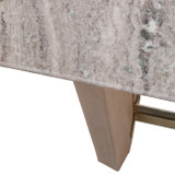 EV23385#54" Rummil Wood And Marble Console Table, Kd